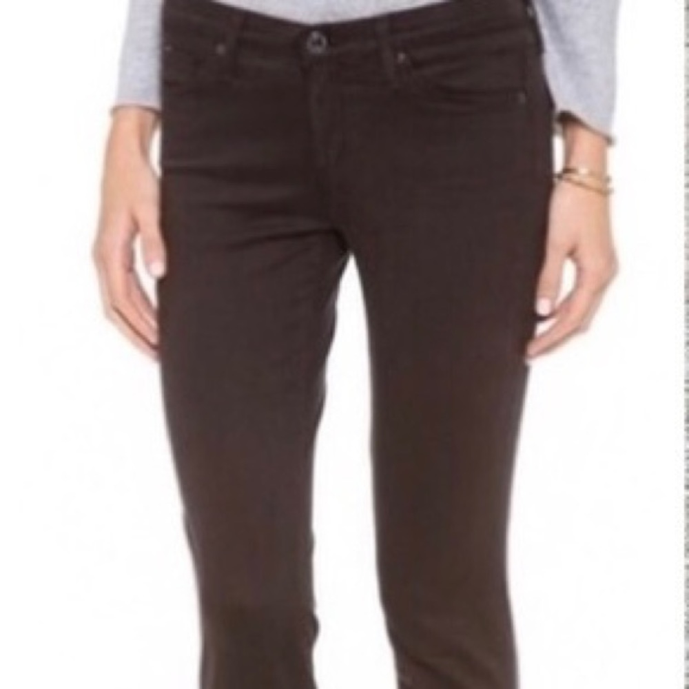 AG Chocolate brown corduroy jeans